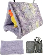 Vibhgtf Warm House for Budgies: Winter Parrot Heating Pad | Plush Parrot Heating Pad | Removable USB Heating Pad, Portable Warm Bed pa