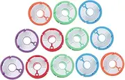 ARTSEWPLY 12Pcs Fishing String Winder Lightweight Silicone Fishing Reel Wheel for Management for Freshwater Saltwater Fishing Accessories