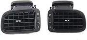 1/2psc Car Bright Black Central Dashboard Compatible For VW Polo 2011-2013 AC Air Outlet Chrome Vent(Matte black A LR)