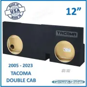 Fits Toyota Tacoma Double Cab 2014 12" Dual Sub Box Subwoofer Enclosure
