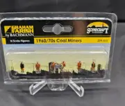 Bachmann Scenecraft 36-400 1960s/1970s Coal Miners OO Scale Figures NEW