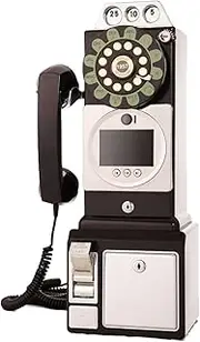 Video Audio Message Book, Wedding Phone Customized Video Message, Retro Phone Booth Wall Phone Decoration, Record Birthday Party, Graduation Ceremony, Preserve Beautiful Moments,Black