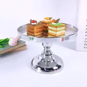 30x20cm Mirror Surface Metal Cake Stand Holder Wedding Cupcake Candlestick Deco