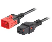 IEC-LOCK C19 TO DUAL LOCK C20 EXTENSION CORD