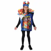 Sour Gummy Worms Candy Sweet Lolly Food Unisex Child Boys Girl Costume 7-10