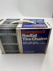 NIB - VINTAGE CAMPBELL RADIAL TIRE CHAINS 1830 14 & 15” CLASS “U”
