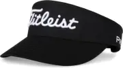 NEW Titleist Tour Visor Black/White Adjustable Golf Hat/Cap OSFM (Closeout)