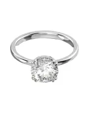 [Swarovski] Stilla Cocktail Ring Round Cut Rhodium Plated in White