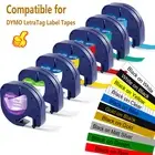 91331 Dymo LetraTag Refill White Plastic 91201 Label Tape 12mm LT-100H Plus 100T