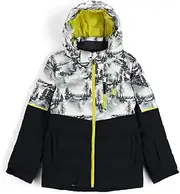 [Spyder] Boy's Impulse Synthetic Down Jacket (Big Kids) Tree Line Print 12 Big Kid