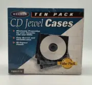 Belkin 10 Pack Jewel Cases Storage for CD’s DVD’s New Sealed