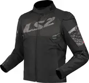 LS2 Apex, textile jacket waterproof women , color: Black/Dark Grey , size: 4XL