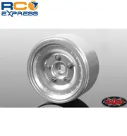 RC 4WD Stocker 1.0 Beadlock Wheels (Silver) (4) RC4Z-W0275
