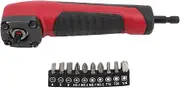 Drill-Bit-Extension Set Right Angle Drill Adaptor,Right Angle Drill Adapter - Hex Interface Electric Screwdriver Corner Attachment with Magnetic Bit Set, Blue(Red)