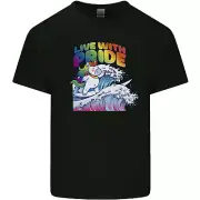 LGBT Live With Pride Unicorn Gay Pride Awareness Kids T-Shirt Childrens