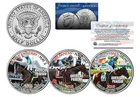 AMERICAN PHAROAH 2015 Triple Crown Winner JFK Half Dollar 3-Coin Set -TEST ISSUE