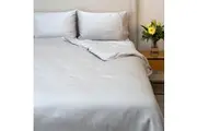 Protect-A-Bed Signature Tencel Quilt Cover Set - Silver - Queen