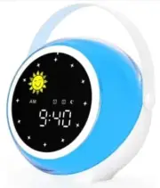 Kids Alarm Clock for Bedroom Decor, Ok to Wake Digital Clock, Bluetooth, Lights