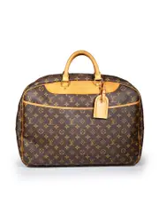 1998 Brown Monogram Canvas Alize 24 Heures Soft Suitcase