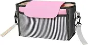 Vaguelly Carriage Storage Bag Portable Storage Bag Large Capacity Storage Bag Milk Bottle Organizer Stroller Bag Stroller Organizer Bag Bottle Stroller Wagon Storage Bags Black