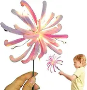 Pipe Cleaners for Crafts,Fuzzy Stick Craft Firework - Colorful Firework Glowing Twisting Stick Material Package, Spring Festival Toy for Kids