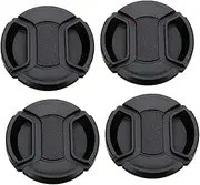 GAROZATION 4pcs Camera Lens Cover Protector Waterproof Dust Cover for Cam Lens 52mm Diameter Professional Camera Accessories