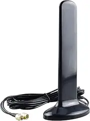 YOTENKO 2X2 MIMO 3G/4G/LTE/5G Universal Wide Band Antenna 12dBi Dual SMA Male Connectors Cable(2M/6.56FT) Magnetic Base 700-5900MHz Omni-Directional Paddle Antenna Compatible with ATT Tmobile Sprint