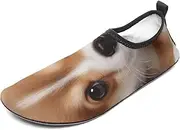 [BTCOWZRV] Water Shoes for Women Men Cute Dog Water Sports Shoes Slip-on Breathable Lightweight Athletic Aqua Sock