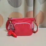 KIPLING 活力珊瑚橘小巧多層側背包-GABBIE MINI