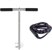Durable Corrosion-Resistant Boat Sand Anchor with Bungee Dock Line Included