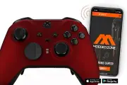 "Soft Red" XBOX ONE ELITE 2 Series SMART Custom Modded Controller. Mods for FPS