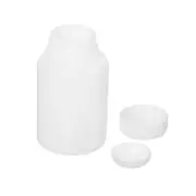 1 Pcs Chemical Storage Bottle, Plastic Container with Double Lid(White, 150-ML)