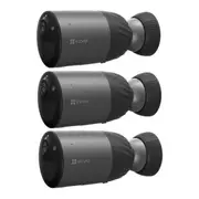 EZVIZ BC1c Pro 8MP/4K Outdoor Wire-Free Battery Camera with Spotlight - 3 Pack