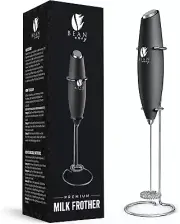 Bean Envy Milk Frother Handheld for Coffee - Electric Hand Blender, Mini Drink