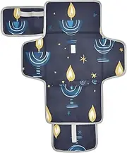Reusable Waterproof pad with Tissue Pocket Changing Pads for Changing Table with Built-in Pillow