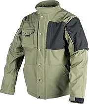 [HAMIL] Men's Rain Jacket - Outdoor Jacket for Men,Waterproof Lightweight Windbreaker Outdoor Jacket for Hiking Running Winter Snow Coat