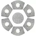 SHACOS Round Table Placemats Set of 7 Wedge Placemats with Centerpiece Round ...