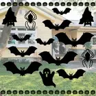 9pcs Spider Halloween Hanging Decoration Ghost Door Window Decorations Indoor