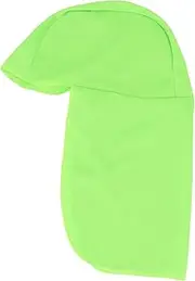 [Minkissy] Sunshade Fishing Hat Shawl Hat Design Helmet Liner for Neck Protection Long Tail Mesh Cap for Summer Sports Green