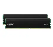 Crucial Pro 64GB (2x32GB) DDR4 UDIMM 3200MHz CL22 Black Heat Spreader Support