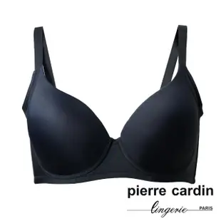 【pierre cardin 皮爾卡登女性內衣】任選_C/D罩 大罩杯完美包覆無痕內衣(單件-BLK黑)