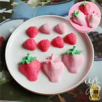 在飛比找蝦皮購物優惠-幸運草樂園 歐霸 草莓8入模水果翻糖蛋糕裝飾巧克力 果凍模 