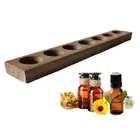 7 Holes Perfume Bottle Storage Rack Smooth Essential Oils Holder Polish Case