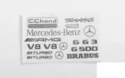 Steel Logo Decal Sheet for Traxxas TRX-4 Mercedes-Benz G-500 VVV-C0796 RC4WD