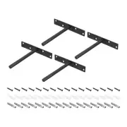 Shelf Brackets, 4Pcs 6" - Metal Hidden Round Floating Shelf Support Nail