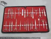 35 PCS BIOLOGY LAB ANATOMY MEDICAL STUDENT DISSECTING KIT + SCALPEL BLADES #15