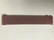 Mliya Replacement Strap For Fitbit Versa Stainless Steel Rose Pink L