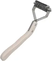 Undercoat Rake for Dogs,Pet Comb Rake for Grooming - Crank Shedding Comb for Dogs & Cats, Loos Hair Removal, Removes Knots, Mats and Tangles