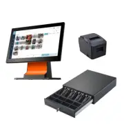 New15.6" Full HD Multi Touch POS Kits Free Software Online QR-Code Scan to Order