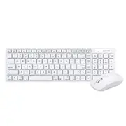 Bonelk KM-322 Wireless Keyboard & Mouse Combo - White Slim [ELK-61005-R]